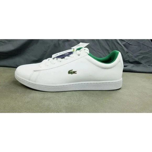 Lacoste Size 13 Men's Hydez 119 ECO Ortholite White Lace Up Fashion SneakerLogo - Picture 8 of 15